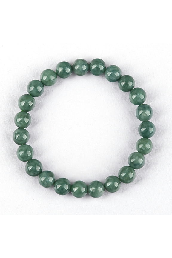 Natural A-Grade Jade Ball Hand Chain Jade Handmade Men's and Women's Bracelets-8mm (23 beads)