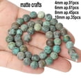 thumbnail image 1 of HOOUN Natural African Turquoise Matte Round Irregular Loose Beads For Jewelry Making-type3-6mm, 1 of 8