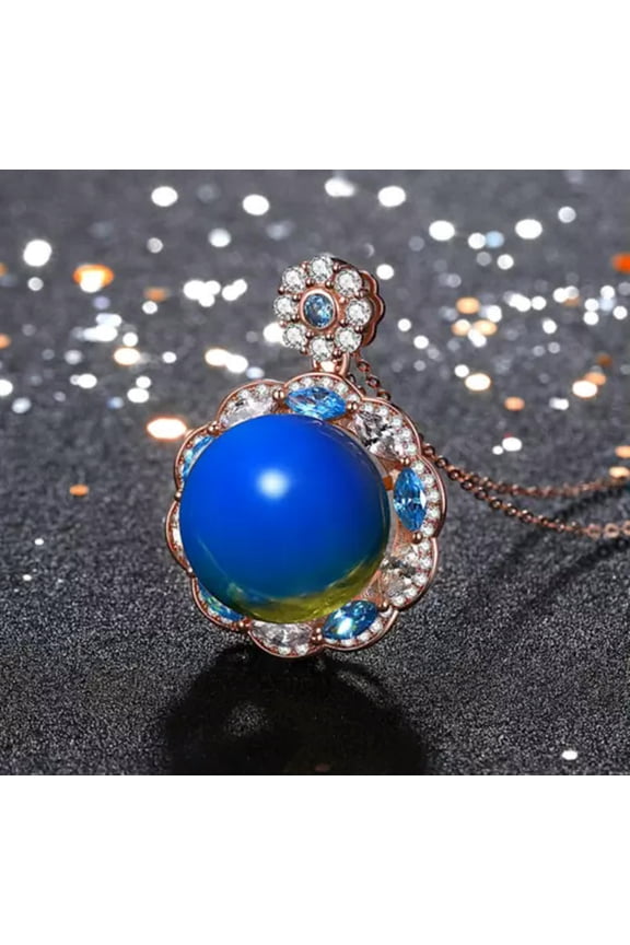 Natural Amber Crystal Pendant Necklace 18K Gold Plated Chain Dainty Gemstone