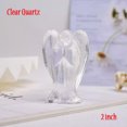 thumbnail image 1 of HOOUN Natural Chakra Angel Fairy Crystal Stone Gemstone Healing Guardian Carved Pocket-Clear Quartz, 1 of 5