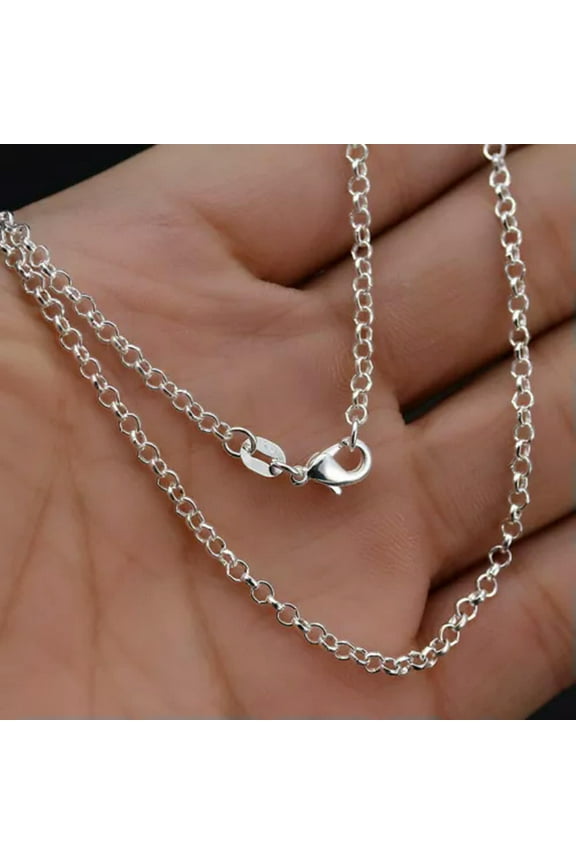 Natural Crystal Pendulum Healing Dowsing Chakra Reiki Amulet Pendant Necklace-36#Silver Chain Necklace 22inch