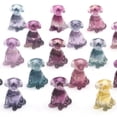 thumbnail image 1 of HOOUN Natural Fluorite Animals Statue Stone Carving Quartz Crystal Healing Reiki Decor-1PC Random Colour-Labrador Dog, 1 of 2