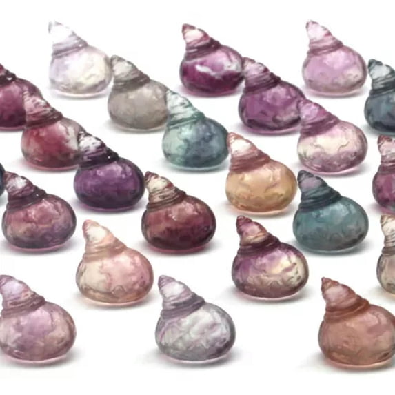 HOOUN Natural Fluorite Animals Statue Stone Carving Quartz Crystal Healing Reiki Decor-1PC Random Colour-Pumpkin #1
