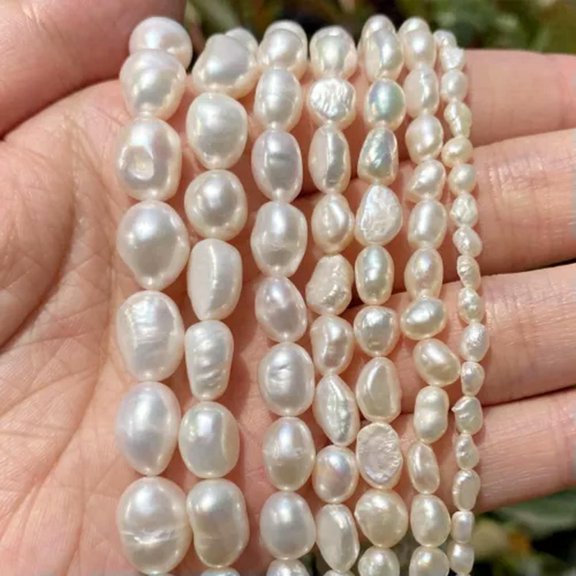 HOOUN Natural Freshwater Pearl High Quality Irregular Loose Beads for Jewelry Making-Irregular Pearl-7-8mm