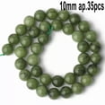 thumbnail image 1 of HOOUN Natural Green Canada Jade Faceted Round Loose Beads For Jewelry Making DIY 15''-type 18 10mm, 1 of 9
