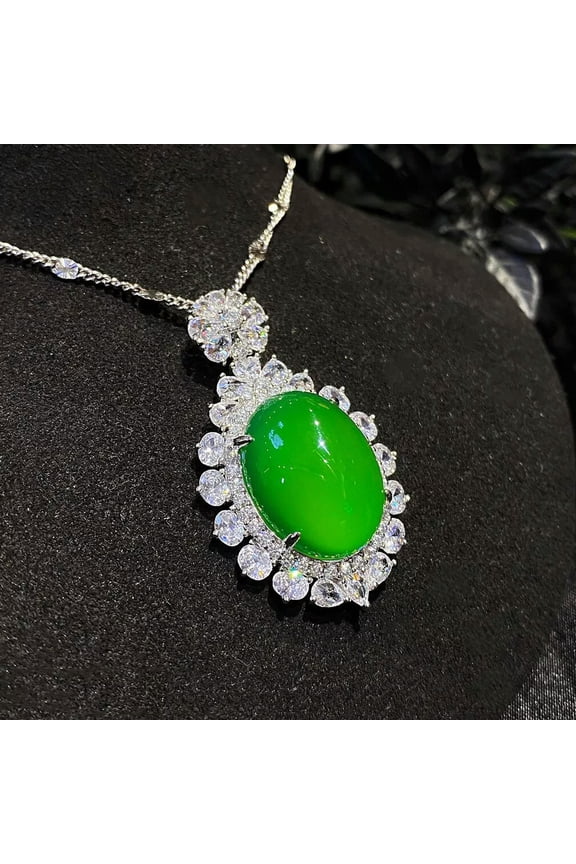 Natural High Ice Jade Jadeite Green amulet Pendant