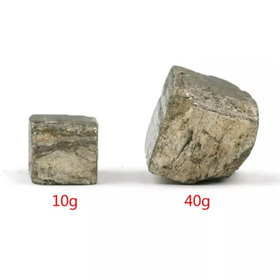 HOOUN Natural Rough Pyrite Mineral Crystal Chalcopyrite Block Stone Decoration 100g-100g/pack(40g/pc)