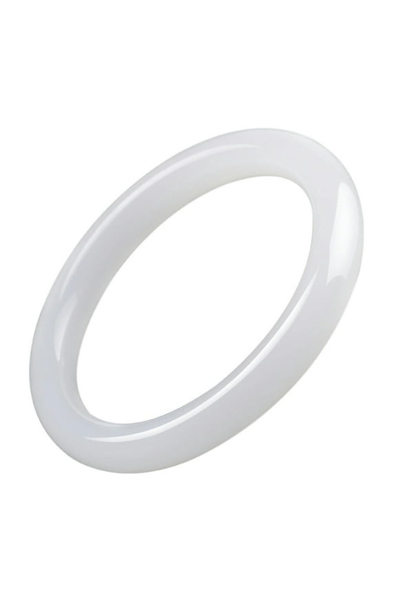 Natural White Jade Jadeite Gemstone Bangle Bracelet 50-64mm Women Jewelry-54-56mm-white