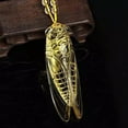 thumbnail image 1 of HOOUN Natural Yellow Crystal Cicada Feng Shui Pendant Necklace Fashion Jewelry Amulet, 1 of 4