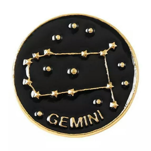 HOOUN New Constellation Brooch Aries Scorpio Gemini Brooch Leo Taurus Cancer brooch +-2