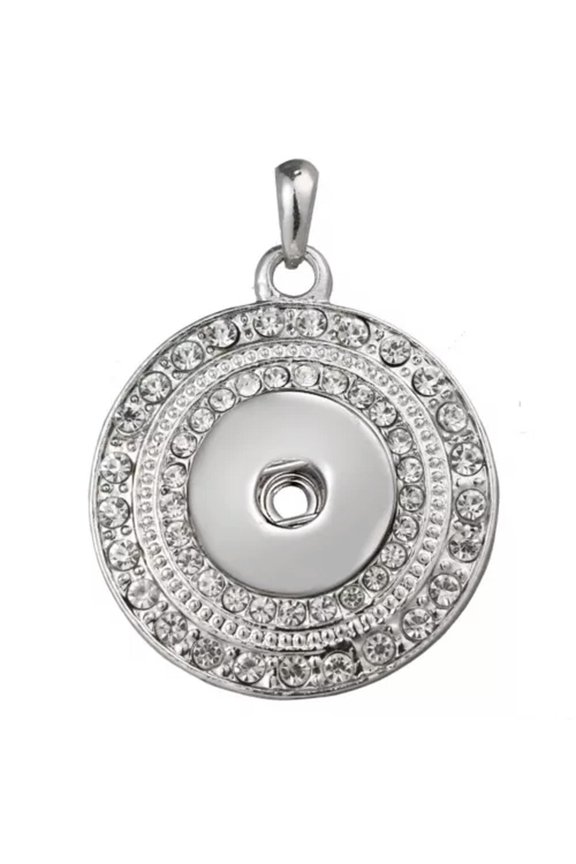 Popular Ginger Drill Snap Pendant Keychain Fit 18mm Snap Button Jewelry Making -DZ330
