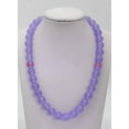 thumbnail image 1 of HOOUN Pretty 6/8/10/12mm Natural Multicolor Gemstone Round Beads Necklace 18" AAA+-12mm-Lavender Jade, 1 of 9