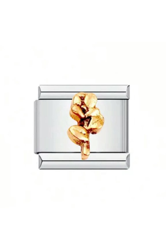 Pretty Flower Italian Charm Bracelet Link Charms Italian Modular DIY Bracelet -264