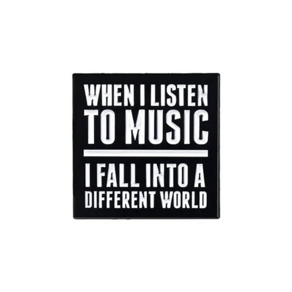 HOOUN Punk Halloween Enamel Brooch Pins Shirt Collar Lapel Pin Necktie Clip Bee Rain +-16 Letter music 1