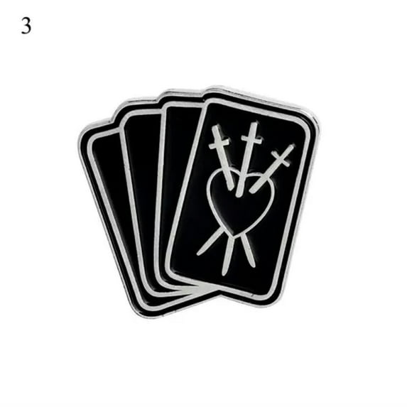 HOOUN Punk Halloween Enamel Brooch Pins Shirt Collar Lapel Pin Necktie Clip Bee Rain +-22 witch 3