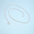 thumbnail image 1 of HOOUN Pure S999 Sterling Silver Chain Men Women Lucky Gift Wheat Necklace 16-27.5inch-3mm, 23.6inch, 11g, 1 of 7