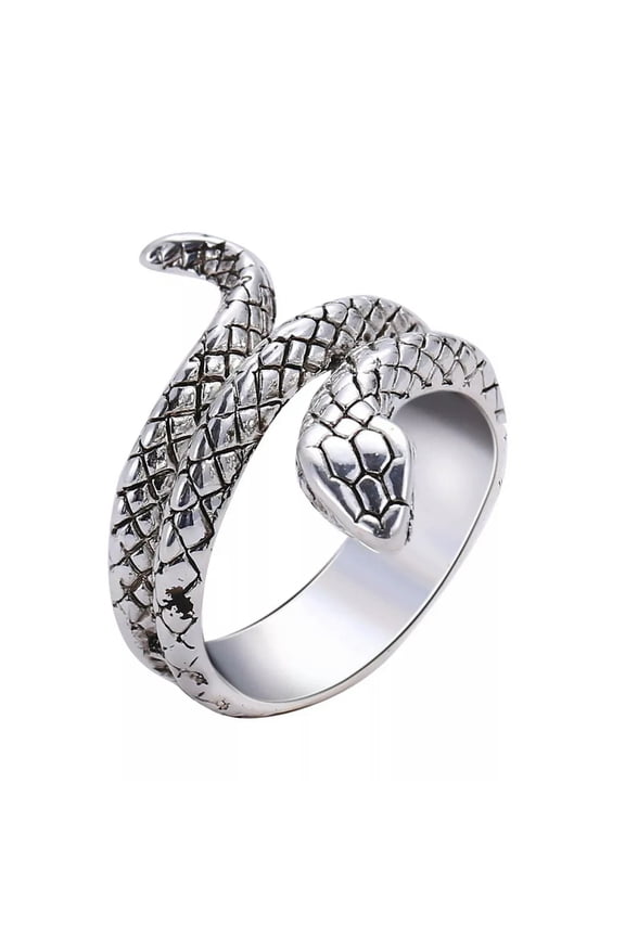 Retro Ring Punk Finger Snake Animal Rings Adjustable Full Men Mens Man