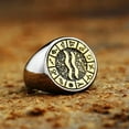 thumbnail image 1 of HOOUN Retro Signs Of The Zodiac Constellation Ring Stainless Steel Men Women Gift Ring-11-Aquarius, 1 of 6
