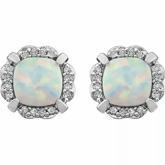 HOOUN Retro Silver Dangle Drop Earrings Women Hook Turquoise Jewelry Ear Gift A Pairs-Style 2