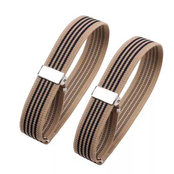 HOOUN Shirt Sleeve Holder Sleeve Ring Clothing Accessories Elastic Armband Cuff Hoop-beige