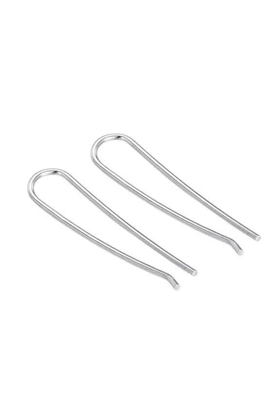 Simple Fashion Women Ear Climber Crawler Cuff Earrings Stud Drop Earrings Party-2# Silver
