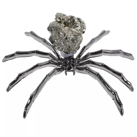 HOOUN Spider Prop Simulated Decorations Hand Blown Art Desktop Spiders Figurine