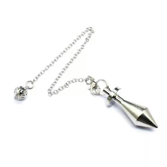 HOOUN Spiral COPPER Pendulum - Divination, Metaphysical, Healing Crystals and Stones-Silver (06#)