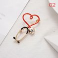 thumbnail image 1 of HOOUN Stethoscope Shape Brooch Pin For Doctor Nurse Lapel Badge Jewelry Gift-B, 1 of 9