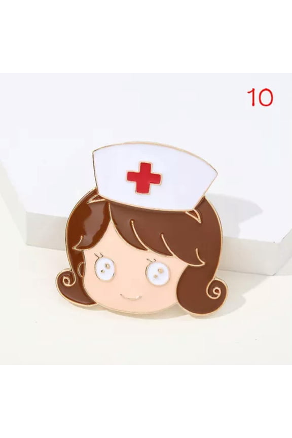Stethoscope Shape Brooch Pin For Doctor Nurse Lapel Badge Jewelry Gift-J
