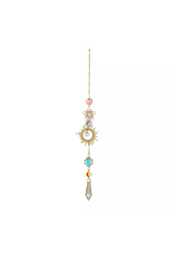 Sun Crystal Bead Suncatcher Pendant Prism Sun Catcher Hanging Window Decor Gifts-#2-Star
