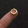 thumbnail image 1 of HOOUN Surgical Steel Hinge Segment Nose Ring Rhinestone Clicker Ear Helix Tragus Hoop-gold 8mm, 1 of 9