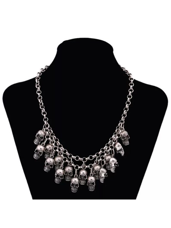 Talon Skeleton Halloween Claw Gothic Skull Head Prop Grisly Necklace Gift