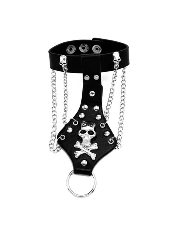Talon Skeleton Hand Finger Bone Halloween Bracelet Claw Gothic Skull Prop Grisly-1