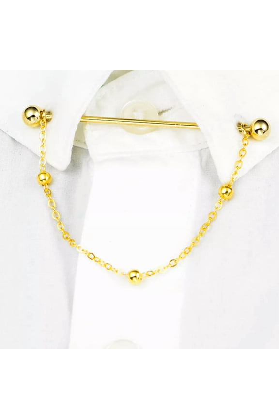 Tie Pin Collar Collar Necktie Bar Suit Collar Chain Shirt Collar Pin Brooch