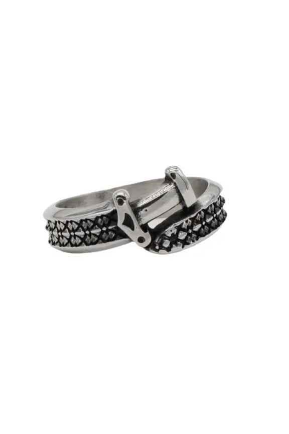 Vintage Knight Sword Ring Stainless Steel Men Women Gothic Biker Punk Pinky Ring-10