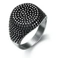 thumbnail image 1 of HOOUN Vintage Mens Silver Stainless Steel Gothic Punk Biker Rings Jewelry lots Sz8-15-10-#14, 1 of 9