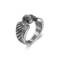thumbnail image 1 of HOOUN Vintage Mens Silver Stainless Steel Gothic Punk Biker Rings Jewelry lots Sz8-15-11-#11, 1 of 9