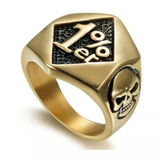 HOOUN Vintage Mens Silver Stainless Steel Gothic Punk Biker Rings Jewelry lots Sz8-15-8-#9