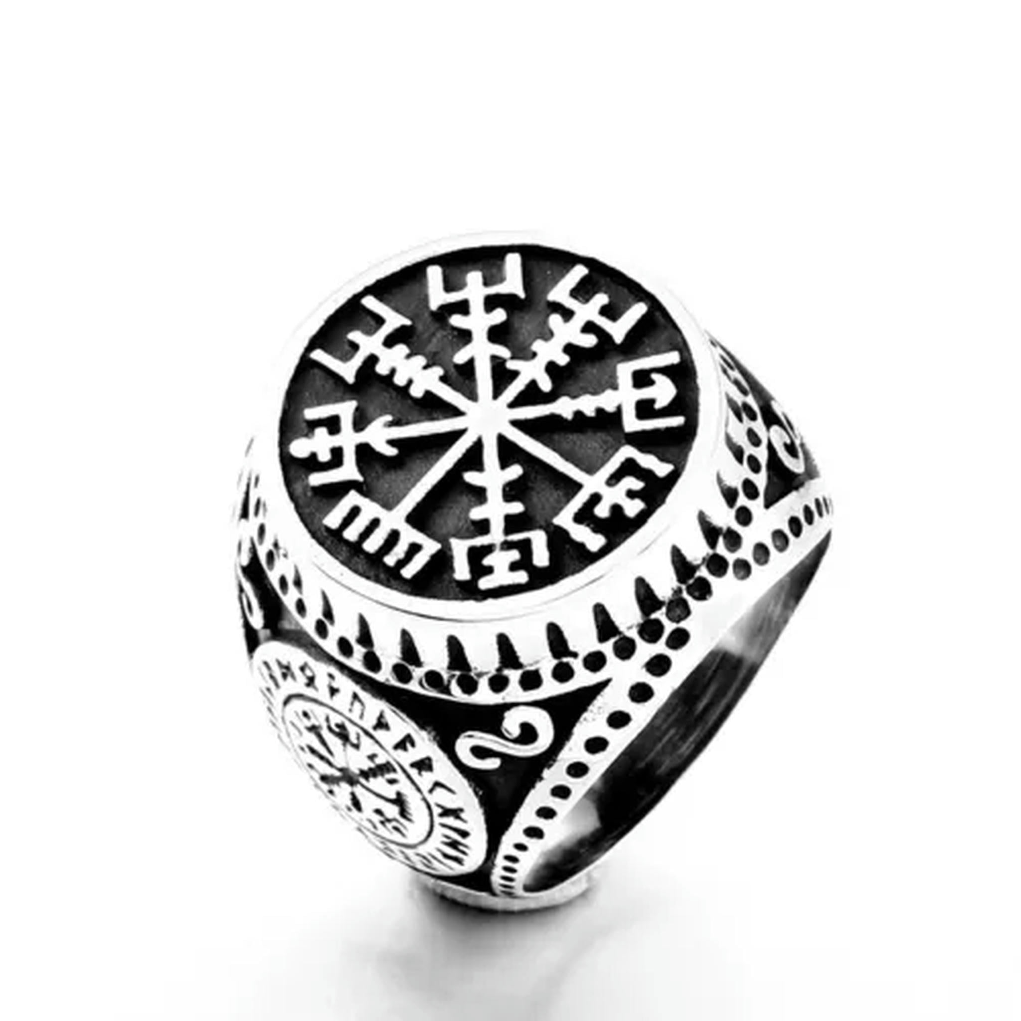 Rockyu Men's Thor's Hammer Necklace - Stainless Steel, Viking Amulet, 550mm Chain, Silver Or Gold