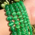 thumbnail image 1 of HOOUN Wholesale 4 6 8 10 12mm Cat Eye Opal Round Loose Beads For Jewelry Making 15.5''-green-10mm, 1 of 9