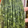 thumbnail image 1 of HOOUN Wholesale 4x4MM Natural Stone Cylindrical Beads For DIY Jewelry Making 15.5''-23- Tai Yu, 1 of 9