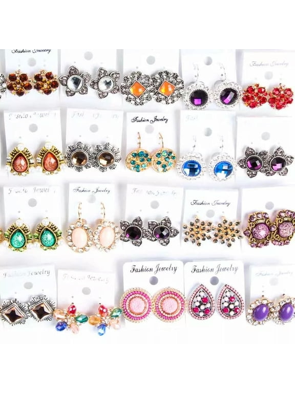 Wholesale 50pairs/Lot Mix Style Fashion Studs Jewelry Earrings For Women