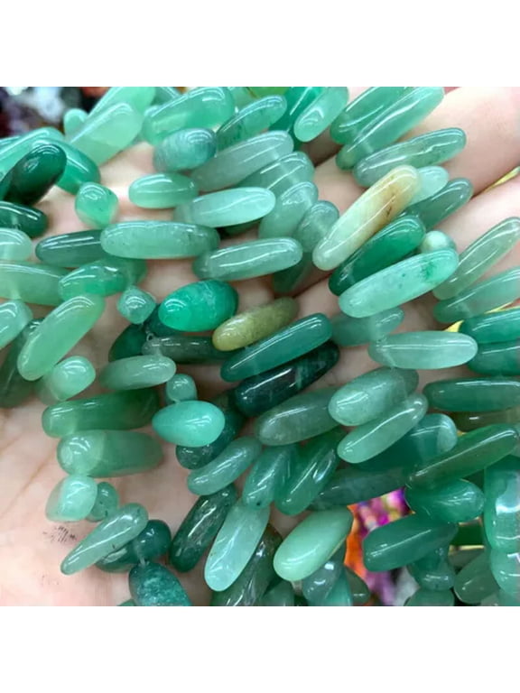 Wholesale Irregular Natural Stone Agates Loose Beads for Jewelry Making 15.5''-green Aventurine