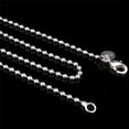 thumbnail image 1 of HOOUN Wholesale Silver Plated 2.4MM Bead Chain Round Ball Women Necklace NTB_HO@-24 inch, 1 of 8