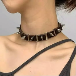 【BLACKPURPLE】25SS★ Void Ring Choker Amazon.com: Asphire Cyber Punk Leather Choker Hollow Heart