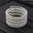 thumbnail image 1 of HOOUN Women Multilayer Wrist Bracelet Shining Bling Pearl Crystal&nbsp;Party Wedding 0411-2, 1 of 8