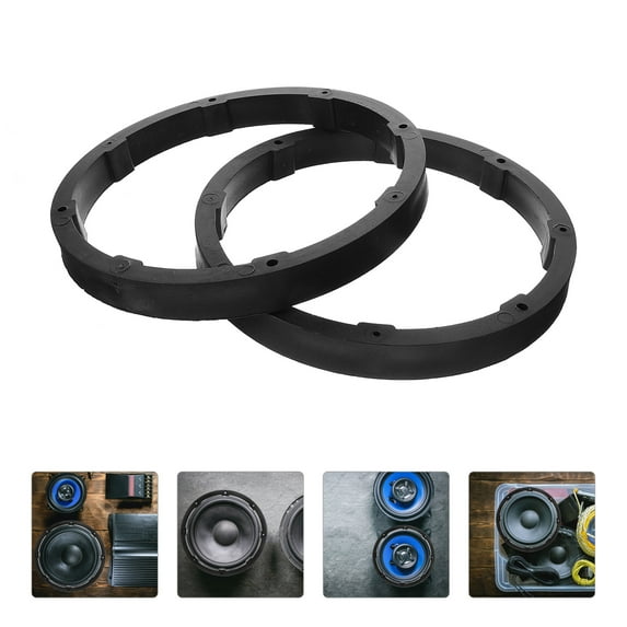 HOOWIFFY Black Plastic Car Speaker Spacer for Enhanced Audio System Upgrade and Sound Quality Improvement
