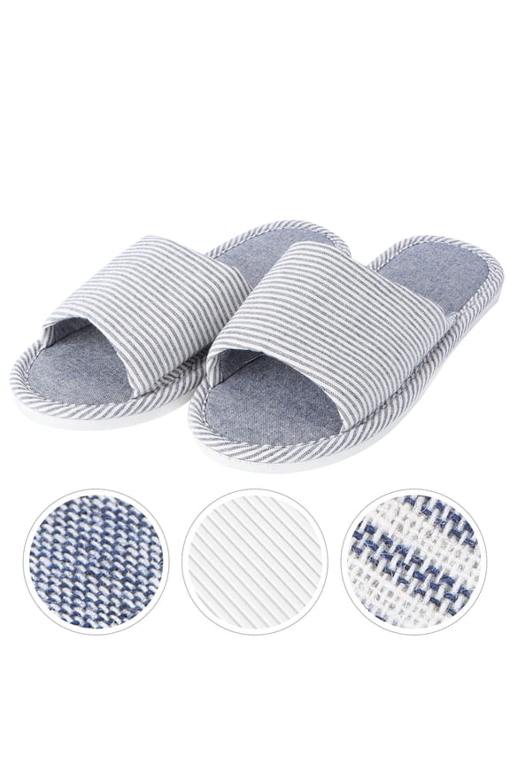 Women's Navy Comfortable Slippers, PVC Material, Stylish and Simple Design, 1 Pair for All Seasons