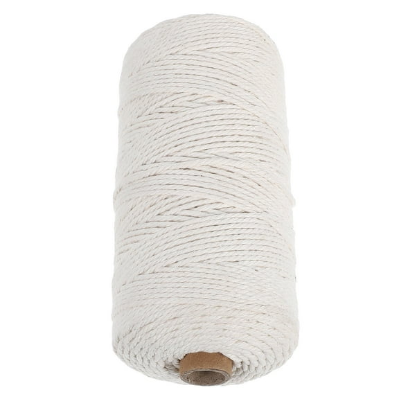 HOOWIFFY 1 Roll Soft Rope Cord Beige Cotton Rope Tying Home Decor Crafting