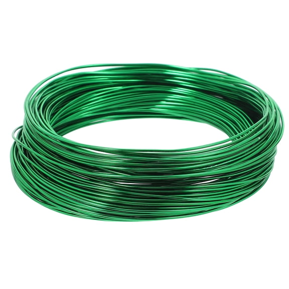 HOOWIFFY 1 Roll of Aluminum Wire for Craft Projects Green Bendable Wire for Shaping